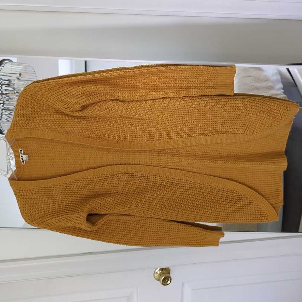 Knit Mustard Long Cardigan Nordstrom